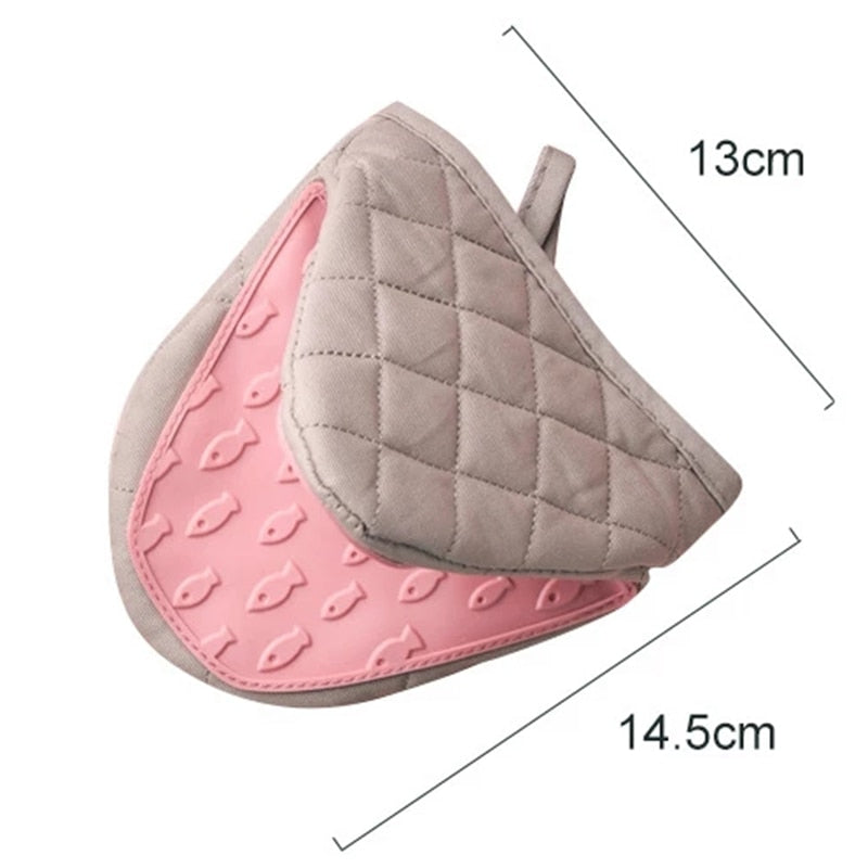 Cotton-Silicone Oven Gloves