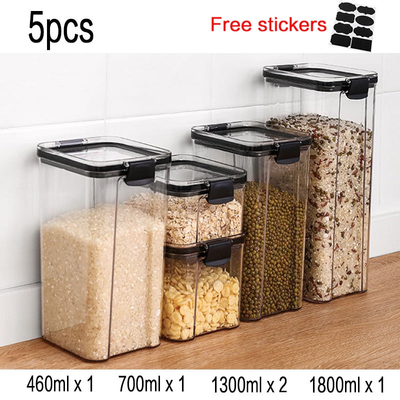 Food Storage Plastic Jars