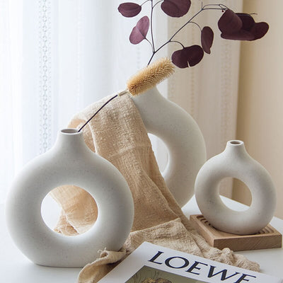 Donuts Ceramic Vase