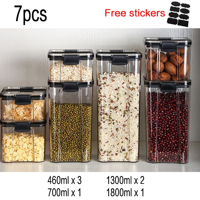 Food Storage Plastic Jars