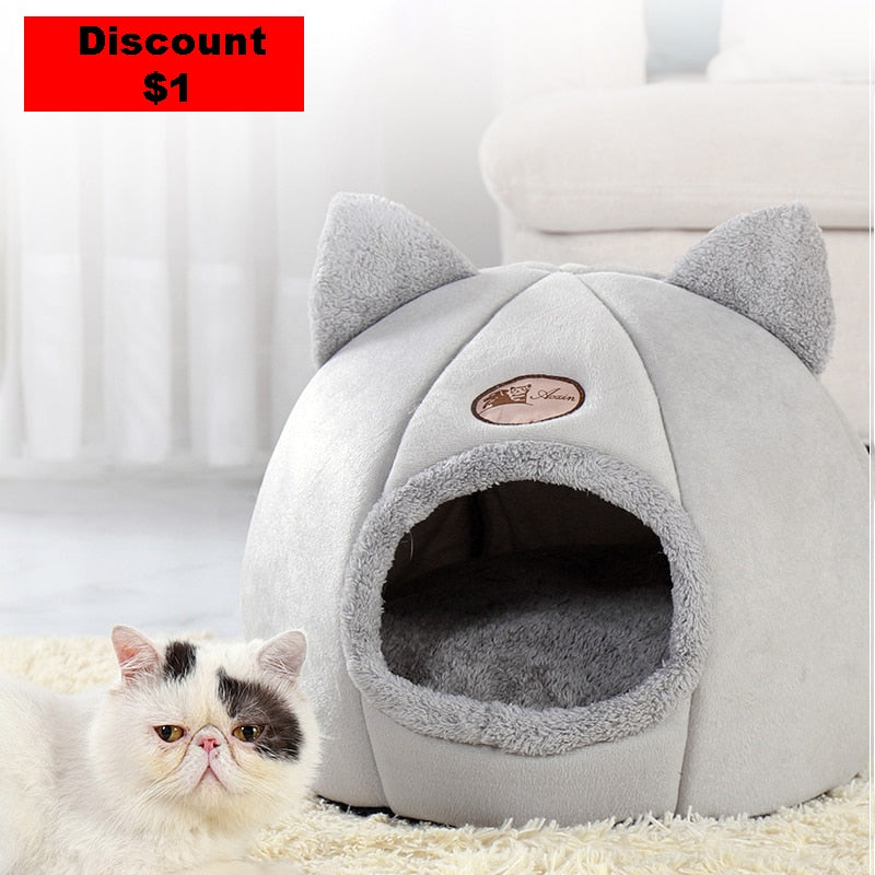 Cute and Comfortable Foldable Cat Bed