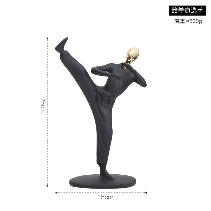 Abstract Sports Statue