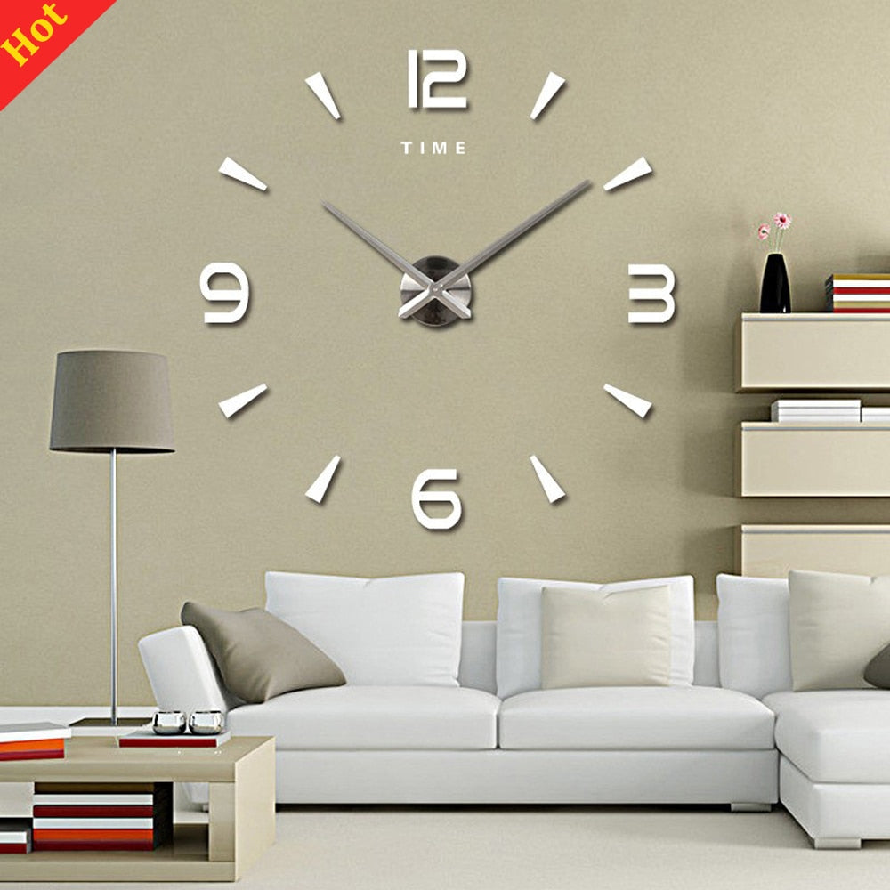 3D Quartz Large Wall Clock