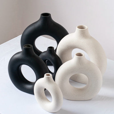 Donuts Ceramic Vase