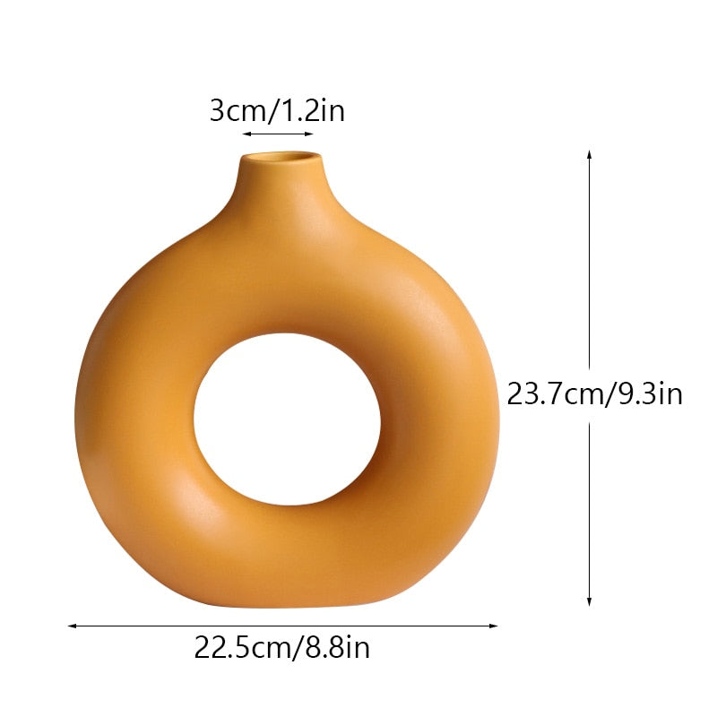 Donuts Ceramic Vase