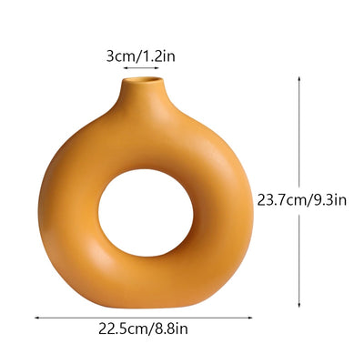 Donuts Ceramic Vase