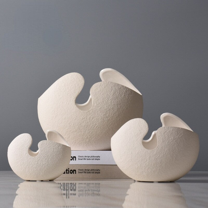 Luxury White Ceramic Vase