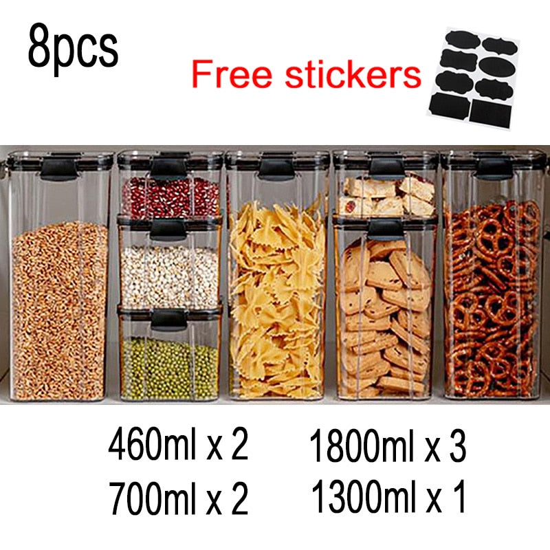 Food Storage Plastic Jars